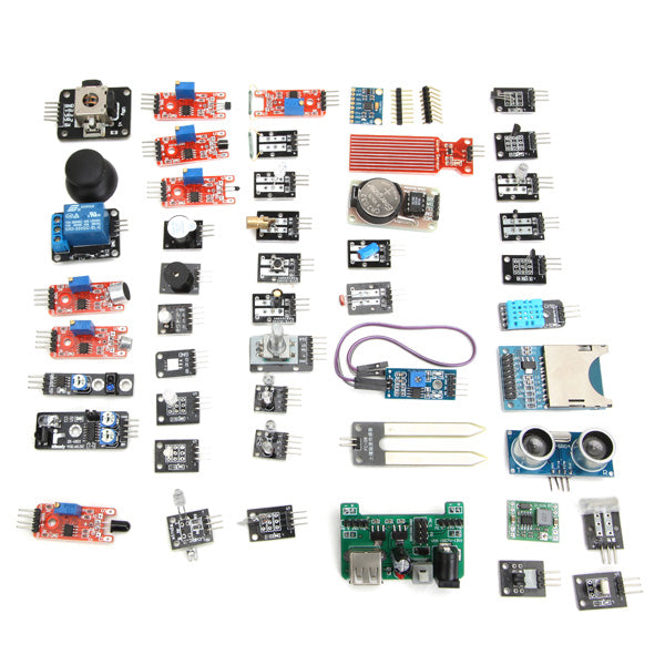 Geekcreit 45 In 1 Sensor Module Board Starter Kits Upgrade Version Geekcreit for Arduino - products that work with official Arduino boards