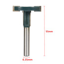1/4 Inch Straight Shank T Slot Router Bit T-Track Woodworking Cutter