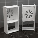 Bathroom Kitchen Storage Container Rack Wall Punch-free Toilet Washbasin Storage Cabinet