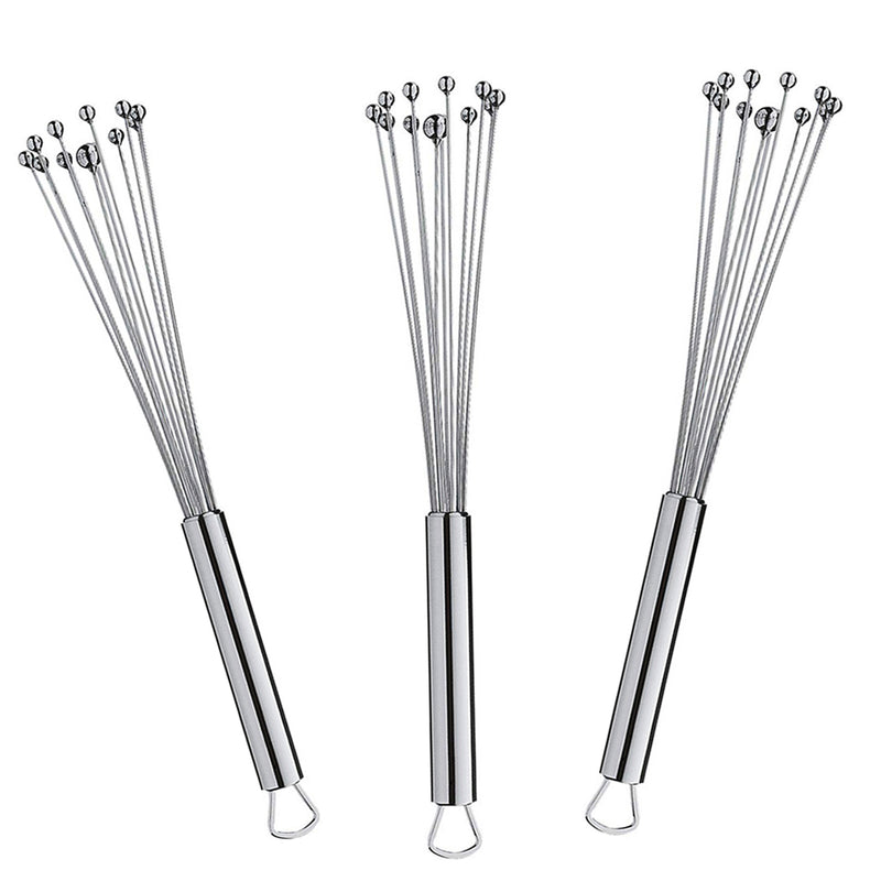 Stainless Steel Ball Whisk Egg Beater Hand Stirrer Mixer Cream Sauce Whipping