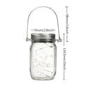 Christmas light Solar Power Hanging Glass Jar Lamp 8 LED Beads Garden Courtyard Landscape Decor Light