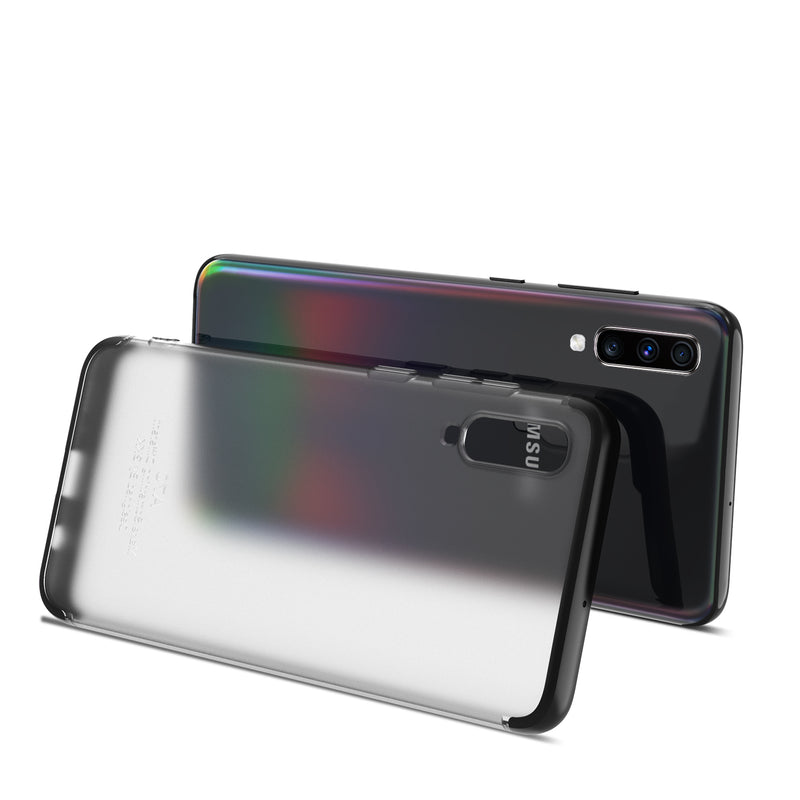Bakeey 3 in 1 Detachable Matte Translucent Plating Shockproof PC Protective Case for Samsung Galaxy A70 2019