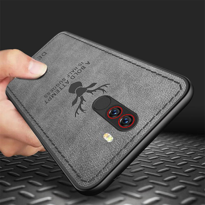 Bakeey Deer Pattern Shockproof Cloth + Soft TPU Back Cover Protective Case for Xiaomi Pocophone F1