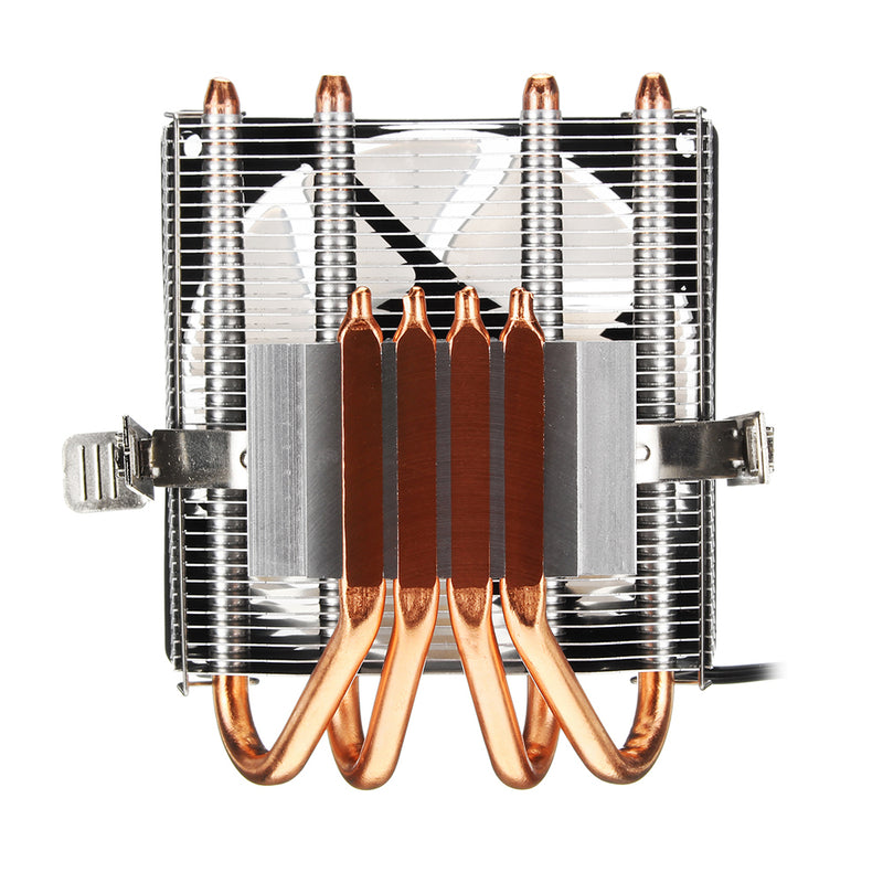 4Pin CPU Cooler 4 Heatpipe LED RGB Cooling Fan For LGA 775 1155 1156 1150 1366 AMD