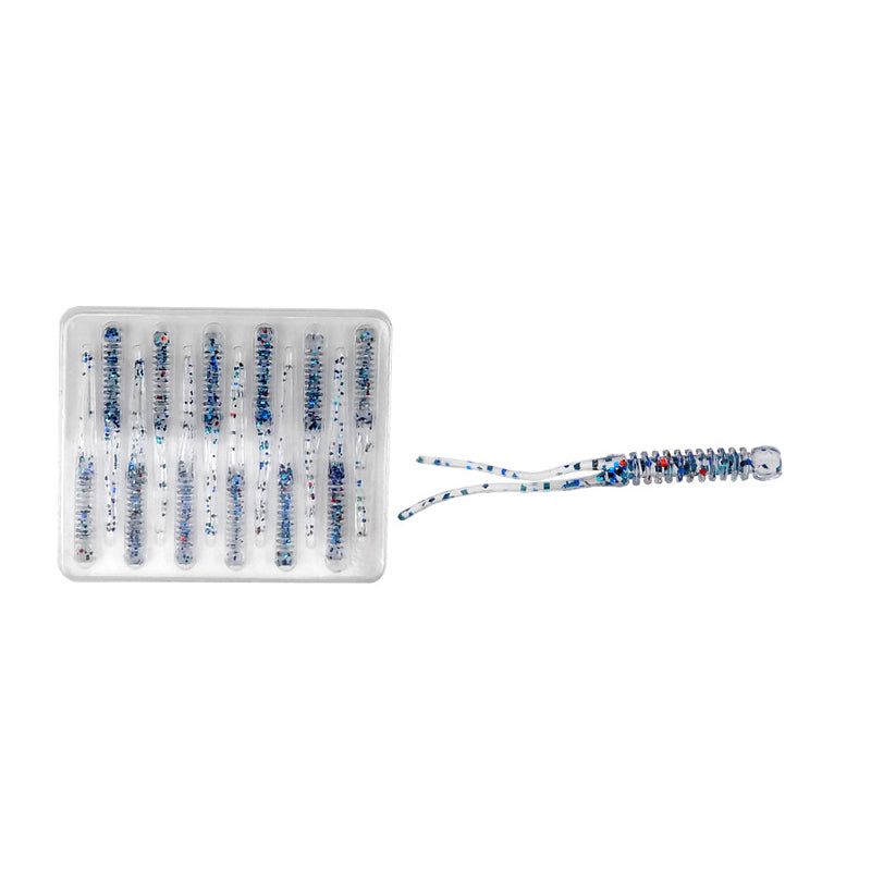ZANLURE 12pcs 55mm TPR Fishing Lure 5 Colors Simulation Fishing Bait