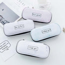 QSND 1 Piece Cute Marble Pattern Pencil Bag Box PU Leather Pencil Case Waterproof Stationery Pouch Office School Supplies