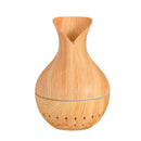 7 Colors USB Mini Wood Grain Air Purifier Humidifier Aroma Essential Oil Diffuser LED Lights