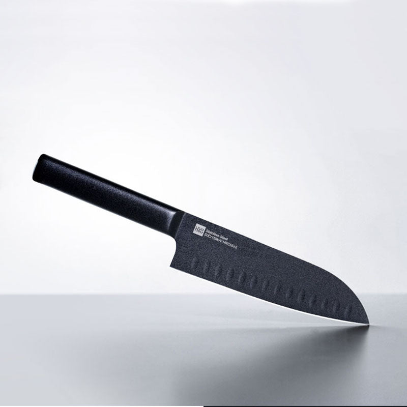 HuoHou Cool Black Kitchen Non-Stick Knifes Stainless Steel Knifes Set 307mm Slicing Knifes and 298mm Chef Knifes Cutter from Xiaomi Youpin