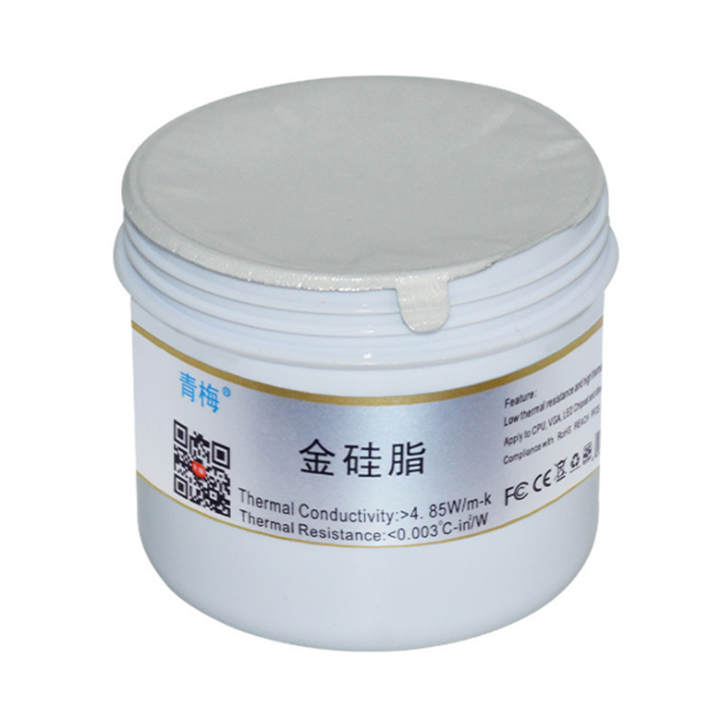 QNPLUM QM950 200g Gold Thermally Conductive Compound Silicone Thermal Grease Paste for High Power LED CPU Cooling