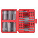 Drillpro 50Pcs Screwdriver Bits Extra Long Reach Bit Set Torx Star Hex Spline Multi-purpose Screw Head for Electric Screwdriver