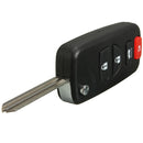 4B Uncut Folding Flip Remote Key Case For Nissan Armada