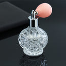 80ml Vintage Crystal Glass Spray Atomizer Perfume Bottle Clear Long Black Bulb