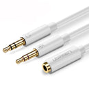 Ugreen Headphone Splitter 3.5mm Female to 2 Male Mic Audio Cable Splitter Cable Headset for PC