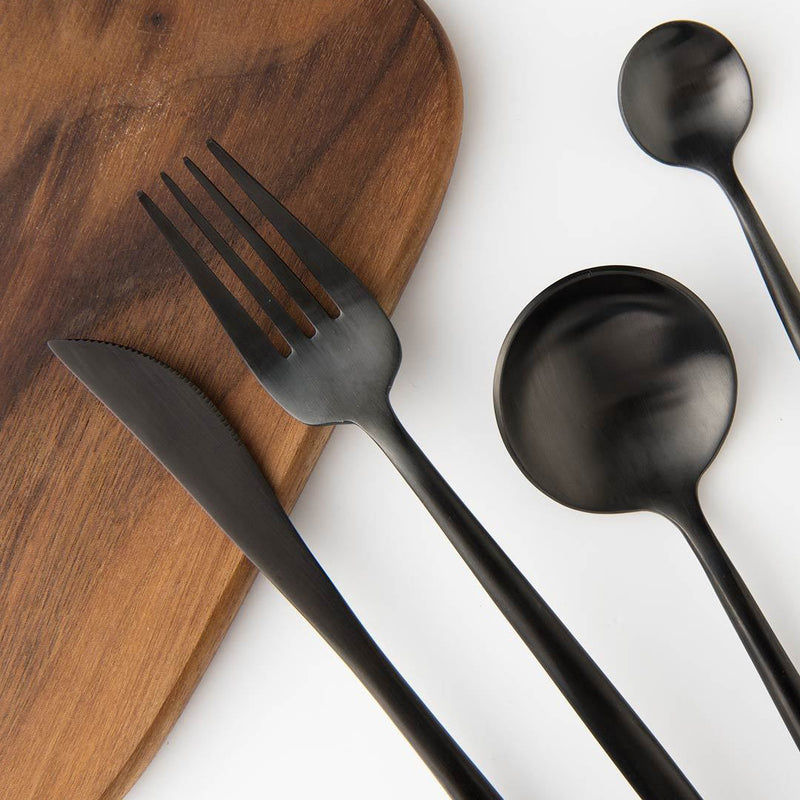 Maision Maxx 4PCS Stainless Steel Dinnerware Set Mi Home Spoon Fork Meat Cutter Tea Spoon 4 Kit Flatware Set