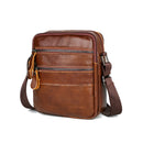 2L Men Genuine Leather Shoulder Bag Crossbody Messenger Handbag Outdoor Travel