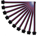 20PCS 5 Pins Female One End Wire Connector for RGBW LED Strip Light