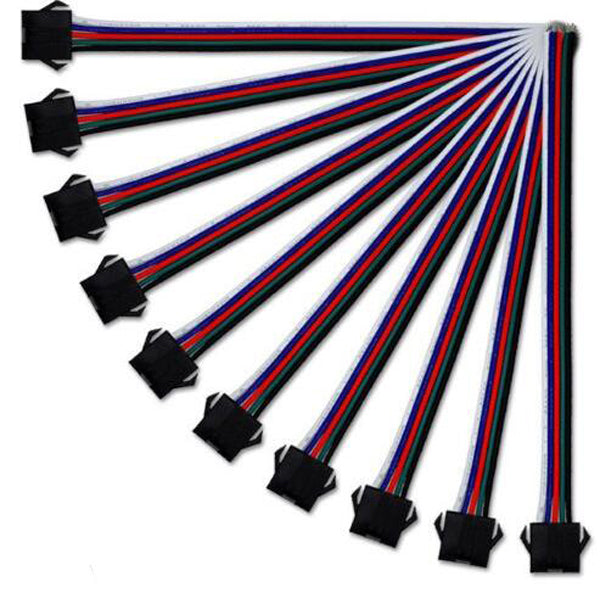 20PCS 5 Pins Female One End Wire Connector for RGBW LED Strip Light