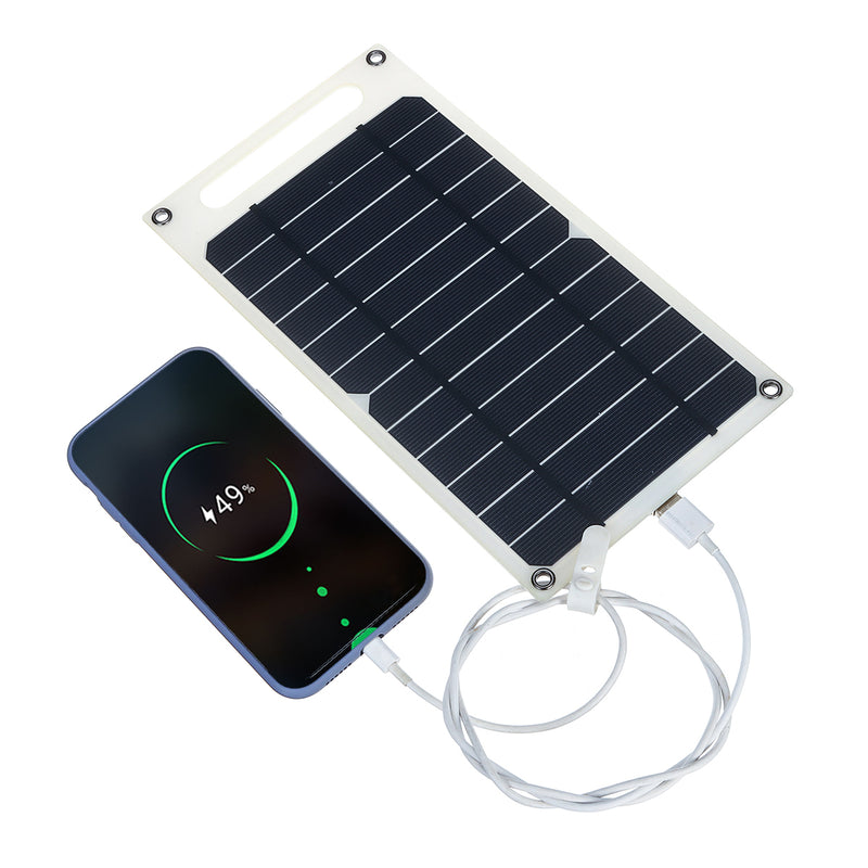 6V 10W 1.5A Portable Monocrystalline Solar Panel Slim & Light USB Charger Charging Power Bank Pad