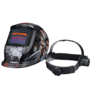 Solar Power Automatic Dimming Welding Helmet Welder Mask With Head Band Black