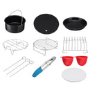 9 In 1 Set  Air Fryer Accessories Kitchen Fryer Pizza Pan Bread Shell Frying Pan Mutifunctional