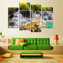 4Pcs Waterfall Combination Painting Printed On Canvas Frameless Drawing Home Decoration Paper Art