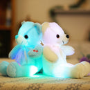 32cm Small LED Light Toys Plush Flashing Bear Toy Luminous Pillow Stuffed Soft Animal Doll