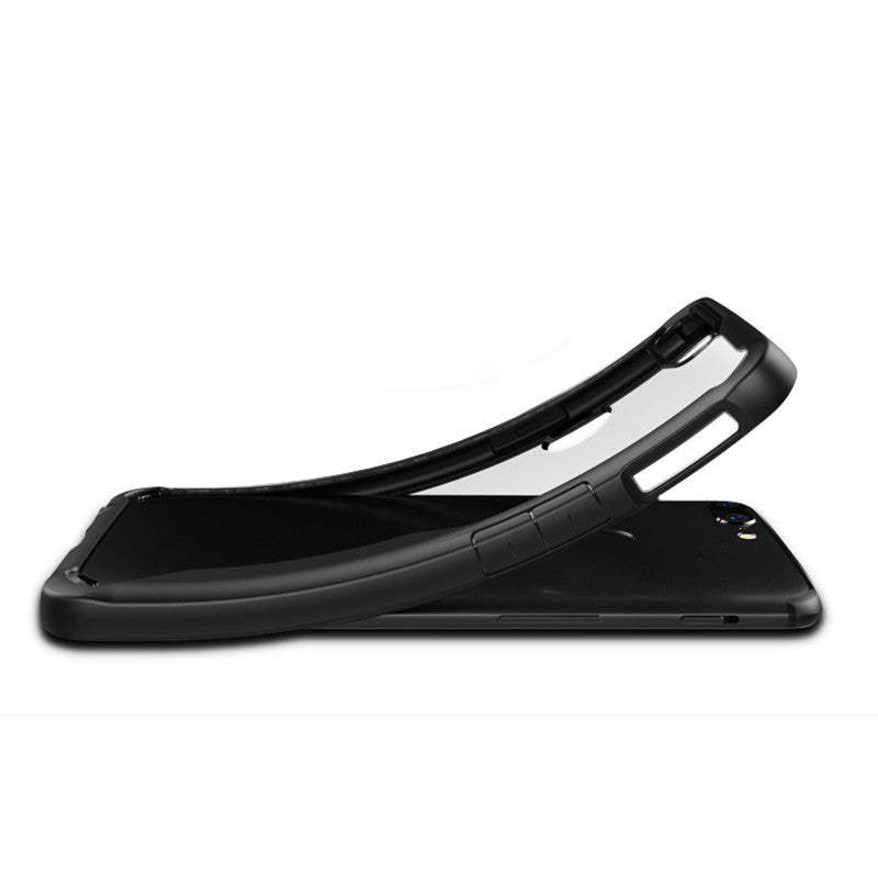 Bakeey Luxury Transparent Anti Fingerprint Soft Silicone Acrylic Back Protective Case For OnePlus 5T