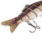 ZANLURE 10cm/17g Fishing Lure 6-Segement Pike Lure With Mouth Swimbait Fishing Bait