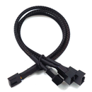 27cm 4Pin 1 to 3 4Pin Adapter Cable PWM Temperature Controlled Cooling Fan Power Adapter Extension Cable Lead Wire