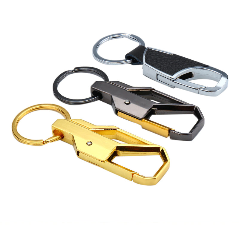 Buckle Carabiner Keychain Car Motorcycle Key Ring Clip Hook Metal Outdoor