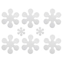 8Pcs Snowflake Shape Anti Skid Waterproof Bath Tub Treads Bathroom Stickers Decorations