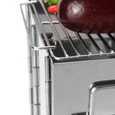 Outdoor Beach Portable Charcoal Trolley Rectangular BBQ Grill Portable Steel