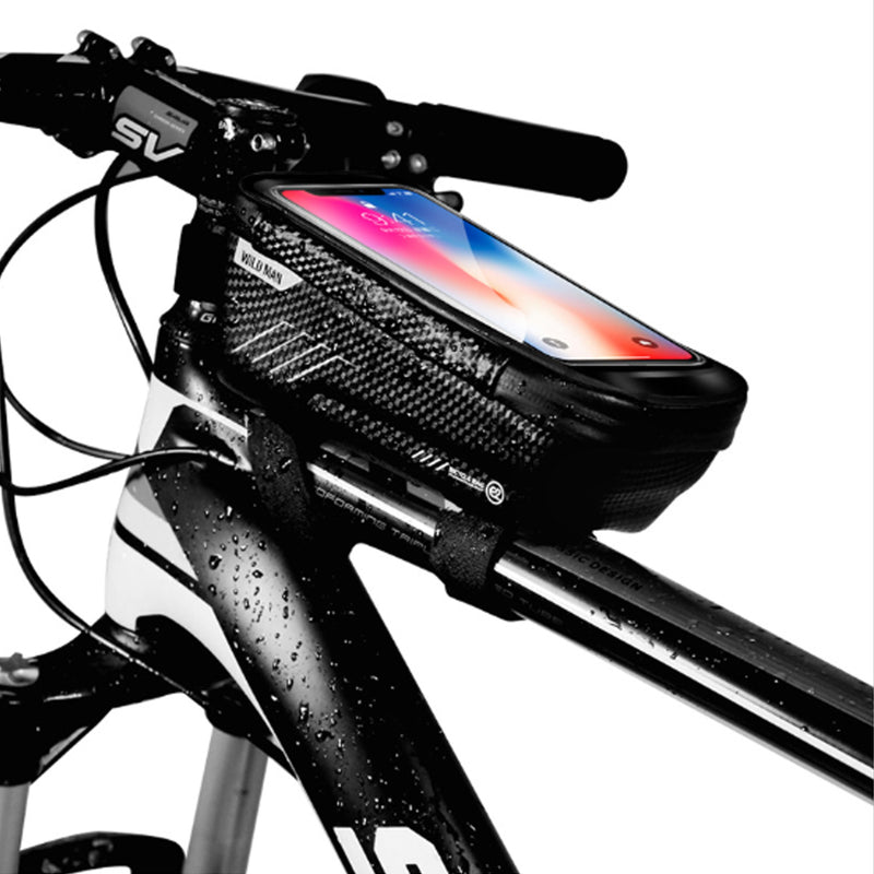Large Capacity Waterproof Frame Front Tube Cycling Bicycle Phone Bag