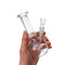 Hot Water Pipe Glass B ong H ookah S moking Pipe Shisha T obacco Bowl B ottle Set