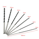 7pcs 300mm Extra Long Brad Point Twist Drill Bits Set 12 Inch Wood Working Drill Bit