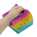 Huge Squishy Square Cake Rainbow Colour Kawaii Cute Soft Solw Rising Toy Cartoon Gift Collection