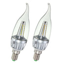 E14 4W 36 SMD 3014 LED Pure White Warm White Plastic&Aluminum Pull Tail Light Lamp Bulb AC220V