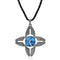 Unisex Fidget Spinner Necklace Four Leaf Crab Craws Pendant Necklace Women Men