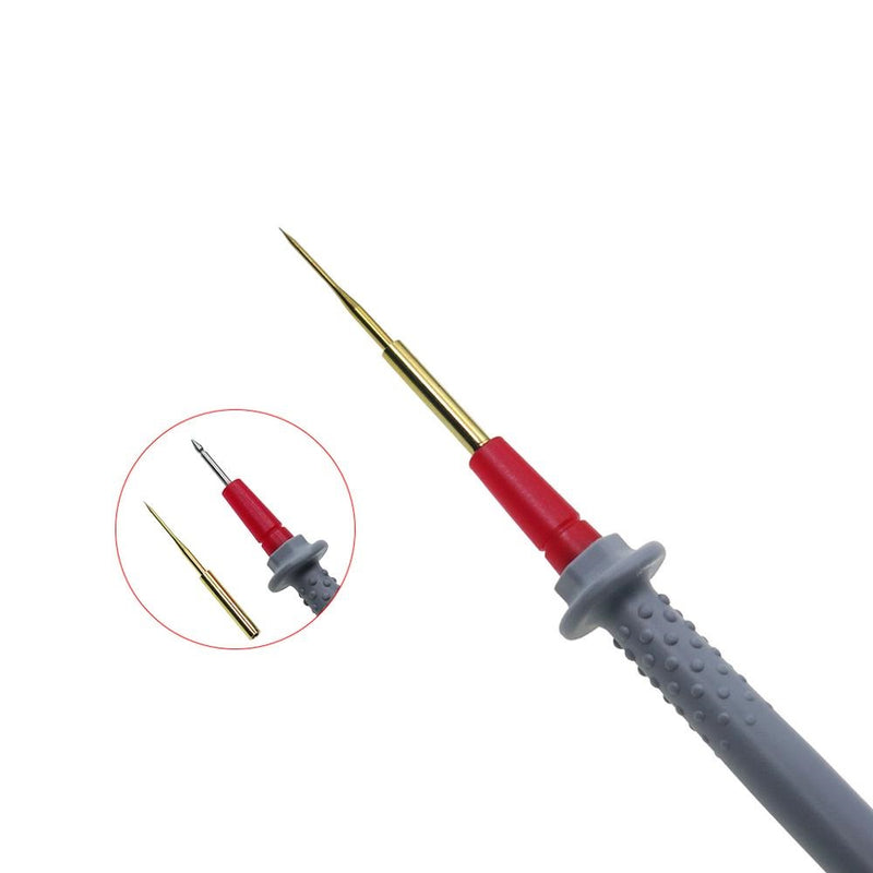 Cleqee P1505B 1000V/10A 150cm Universal Double Silicone Wrap with Sharp Needle Multimeter Probe Test Lead for Digital Multimeter