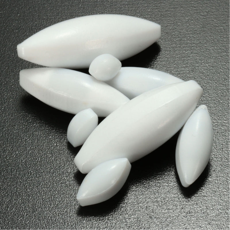 8Pcs PTFE Magnetic Stirrer Mixer Stirring Bar Rod Bead Lab Olive Shape A08-A40