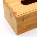 Creative Plain Wooden Tissue Box Cover Wood Holder Car Home Paper Storage