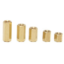 50pcs M3 Brass Female Threaded Hex Standoffs Spacer Nut 4/6/8/10/12mm