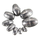 50pcs Metal Olive Shape Leads Sinkers Fishing Sinker Pure Lead Making Sea Fishing Sinker Tackle