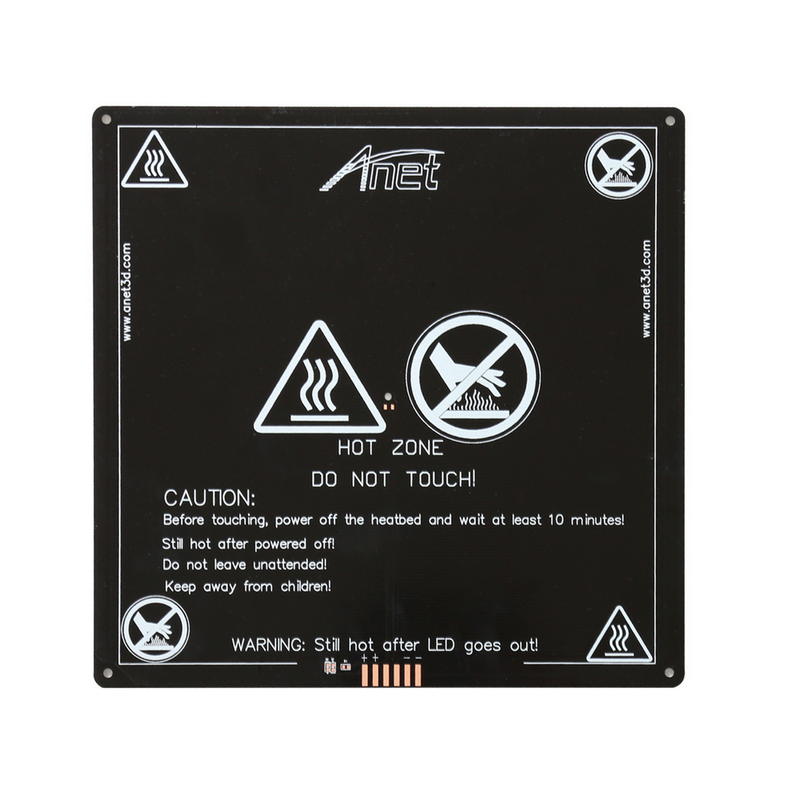 Anet 300mm*300mm*3mm 24V Aluminum Hot Bed Heating Platform Heated Bed Substrate with Hot-bed Wire for Anet A8 PLUS E16 3D Printer