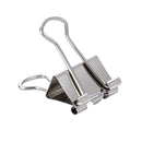Jordan&Judy YD0018 Metal Binder Clips Long Tail Clips Paper Clips 15Pcs/Box L Size 30Pcs/Box S Size Spring Clips Paper Filing Grip Clamps Office Stationery Binding Supplies