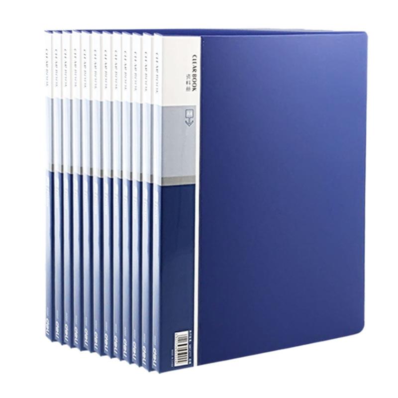 XIAOMI Ecosystem Deli 5060 Anti-static A4 File Folder 60 Pages Brochure Folder Insert Clip Document Folder Information booklet Desktop File Organizer Office School Supplies
