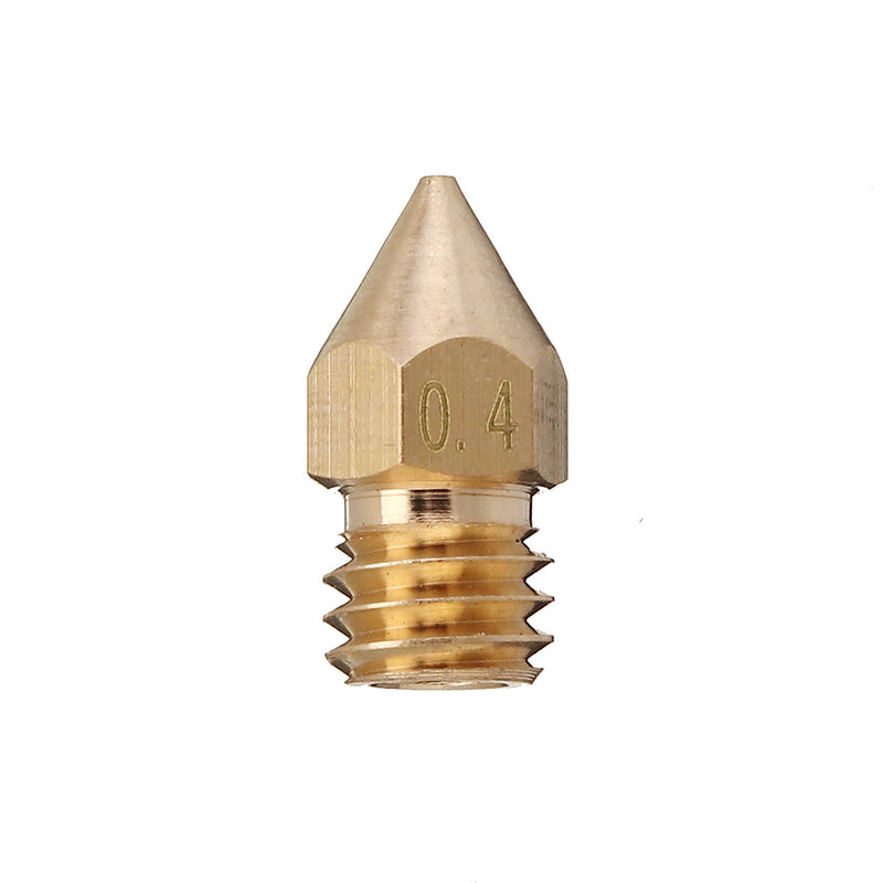 5PCS 3mm/0.4mm Copper MK8 Thread Extruder Nozzle For 3D Printer