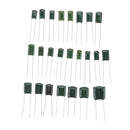 660pcs 24Value Capacitor Kit 100V 2A221J to 2A474J Polyester Film Capacitor Assorted Kit 0.47nF 0.68nF 1nF 2.2nF Capacitors