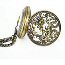 JIJIA JX025 Great Phoenix Metal Automatic Mechanical Watch Pocket Watch