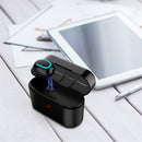 Single Mini bluetooth 5.0 Earphone Stereo IPX5 Waterproof Power Bank Headset With 1200mAh Charging Case
